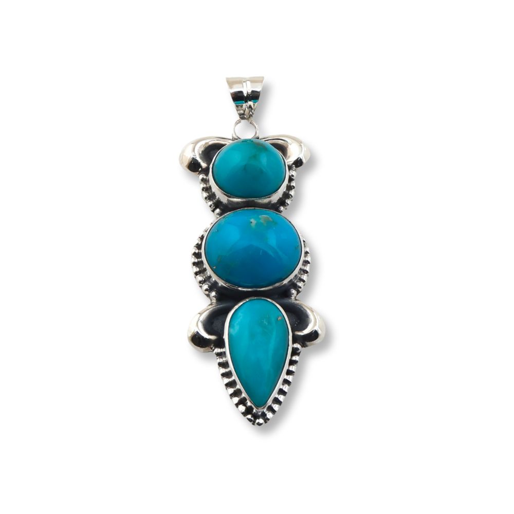 Discover our elegant Three Turquoise Stone Ring. Handcrafted with three stunning turquoise stones, this unique piece is perfect for any occasion. Shop now!