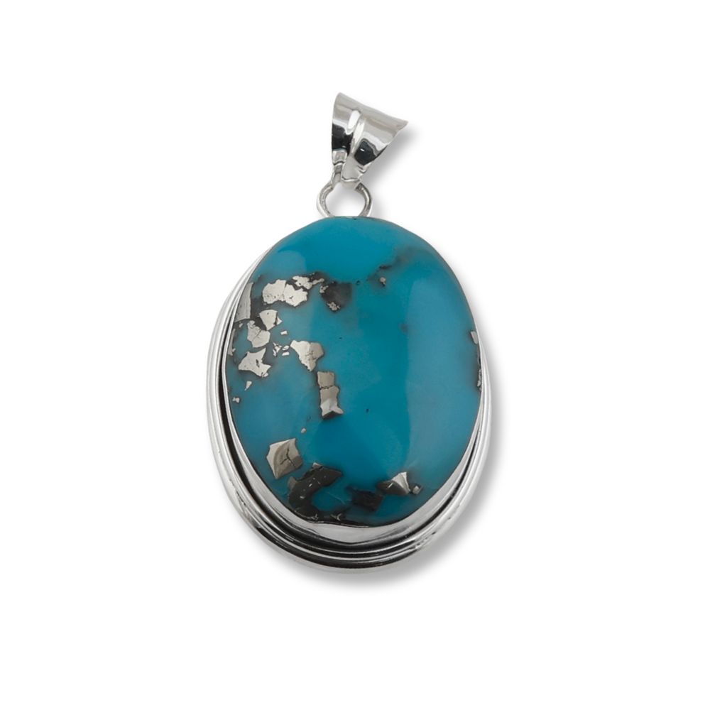 Discover the elegance of our Beautiful Turquoise Silver Pendant. This unique and handcrafted piece adds a stunning touch to any outfit. Shop now!