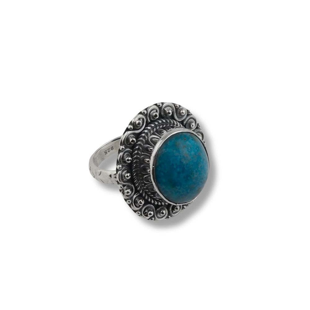 Designer Silver Turquoise Ring